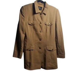 Vintage Escada Women's Wool Office, Career, Professional Tan Blazer EU 40 US 8